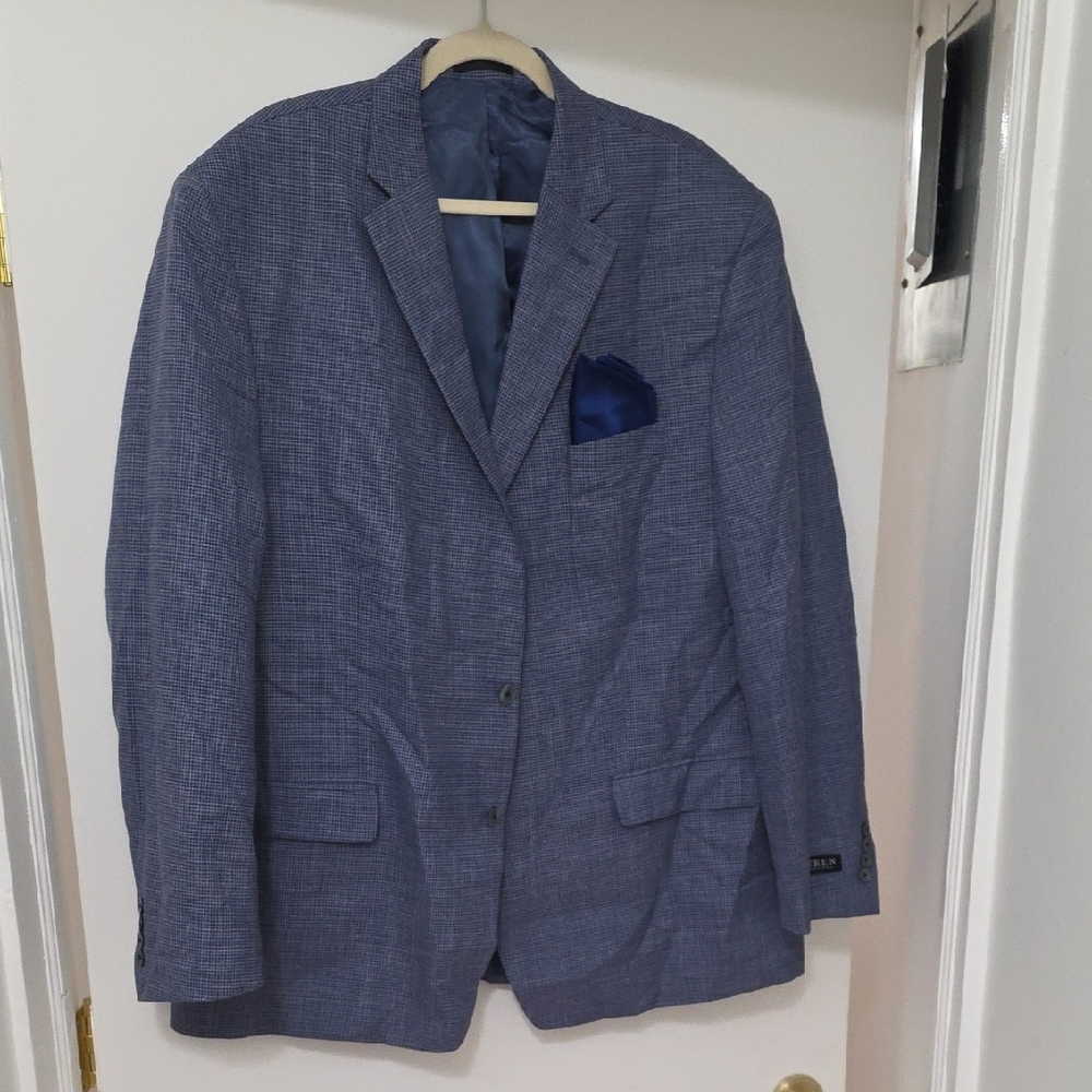 Ralph Lauren Blue Textured Blazer